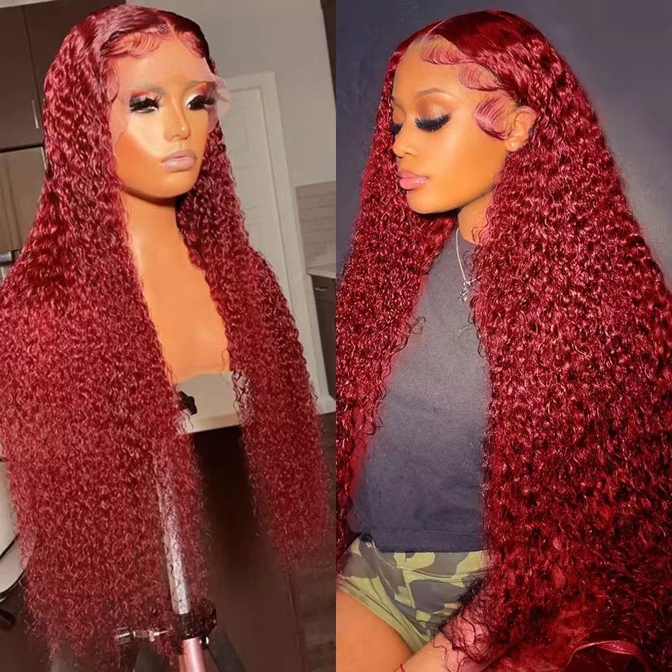 Wine Red Lace Front Wig – Bold Long Style