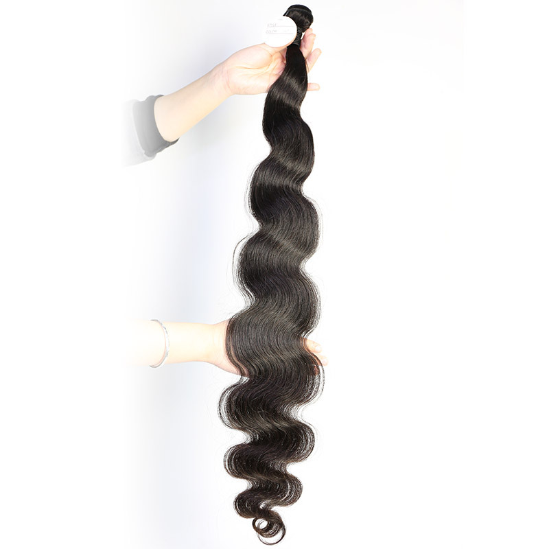 Body Wave Human Hair Bundles (Natural Black)
