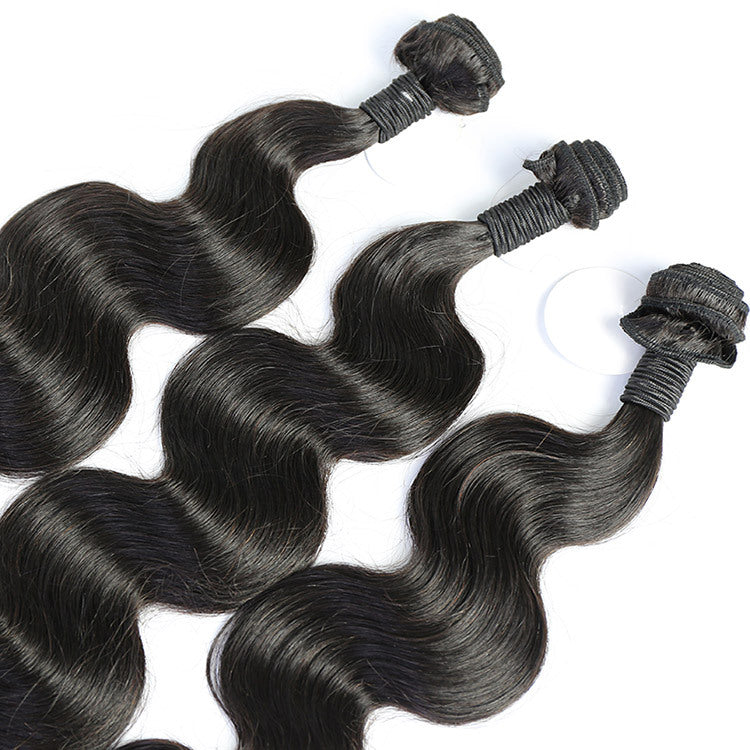 Body Wave Human Hair Bundles (Natural Black)