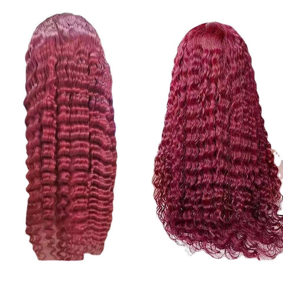 Wine Red Lace Front Wig – Bold Long Style