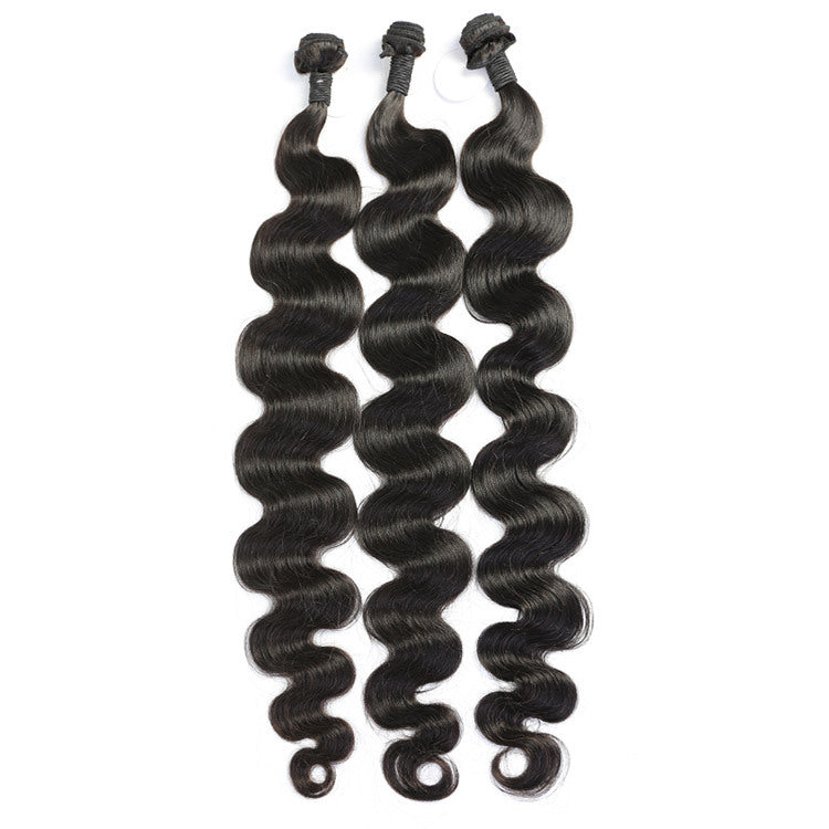 Body Wave Human Hair Bundles (Natural Black)