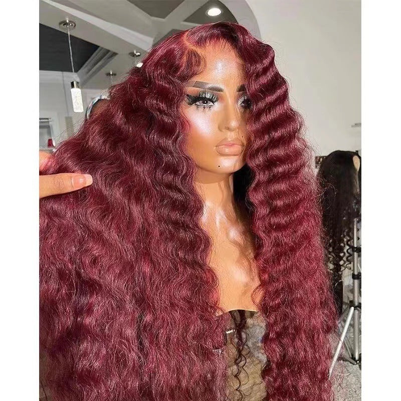Wine Red Lace Front Wig – Bold Long Style