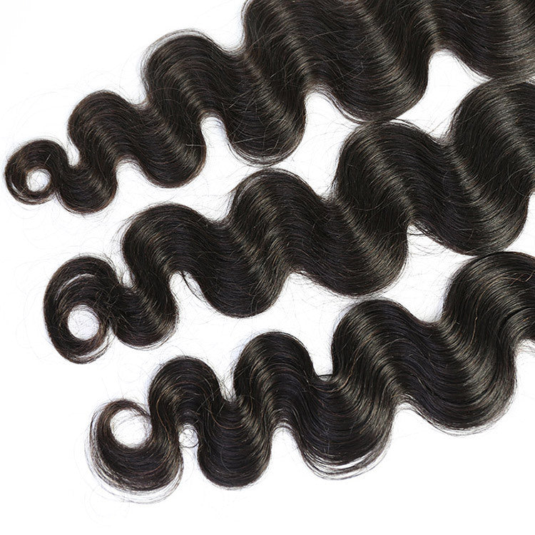 Body Wave Human Hair Bundles (Natural Black)