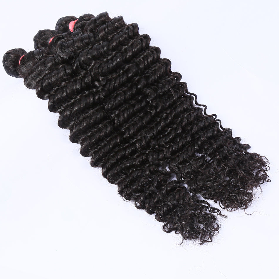 Body Wave Human Hair Bundles (Natural Black)