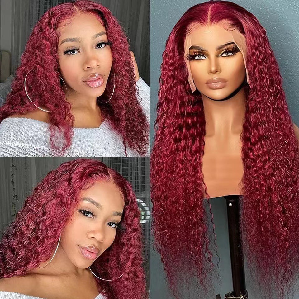 Wine Red Lace Front Wig – Bold Long Style